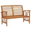 Image de Banc de jardin 119 cm bois d acacia solide