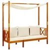 Image de vidaXL Banc de jardin avec auvent, Bois d'acacia solide