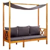 Image de vidaXL Banc de jardin avec auvent Bois d'acacia solide