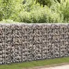 Image de vidaXL Schanskorfmuur met deksels 100x60x100 cm gegalvaniseerd staal 147813