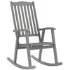 Image de Chaise à bascule gris bois d acacia massif