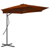 Image de vidaXL Parasol met stalen paal 300x230 cm terracottakleurig312519