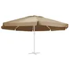 Image de vidaXL Vervangingsdoek voor parasol 600 cm taupe312549