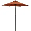 Image de vidaXL Parasol met LED-verlichting 200x211 cm aluminium terracotta313562