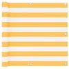Image de vidaXL Balkonscherm 90x300 cm oxford stof wit en geel134904