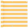 Image de vidaXL Balkonscherm 90x400 cm oxford stof wit en geel134905