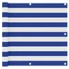 Image de vidaXL Balkonscherm 90x500 cm oxford stof wit en blauw134918