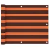 Image de vidaXL Balkonscherm 75x600 cm oxford stof oranje en bruin134927