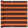 Image de Écran de balcon Orange et marron 90x300 cm Tissu Oxford