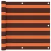 Image de vidaXL Balkonscherm 90x600 cm oxford stof oranje en bruin134931