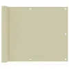 Image de vidaXL Balkonscherm 75x300 cm oxford stof cràme134948