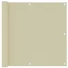 Image de vidaXL Balkonscherm 90x500 cm oxford stof cràme134954