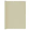Image de vidaXL Balkonscherm 120x600 cm oxford stof cràme134959