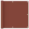 Image de vidaXL Balkonscherm 90x300 cm oxford stof terracotta134976