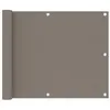 Image de vidaXL Balkonscherm 75x400 cm oxford stof taupe134985