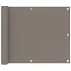 Image de vidaXL Balkonscherm 75x600 cm oxford stof taupe134987
