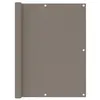 Image de vidaXL Balkonscherm 120x300 cm oxford stof taupe134992