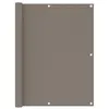 Image de vidaXL Balkonscherm 120x600 cm oxford stof taupe134995