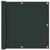 Image de vidaXL Balkonscherm 90x600 cm oxford stof donkergroen135003