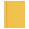 Image de vidaXL Balkonscherm 120x400 cm oxford stof geel135029