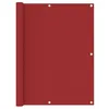 Image de Écran de balcon Rouge 120x500 cm Tissu Oxford