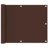 Image de vidaXL Balkonscherm 75x300 cm oxford stof bruin135068