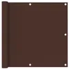 Image de Écran de balcon Marron 90x300 cm Tissu Oxford