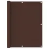 Image de vidaXL Balkonscherm 120x300 cm oxford stof bruin135076