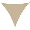 Image de vidaXL Zonnescherm driehoekig 4x4x4 m oxford stof beige 135176
