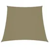 Image de vidaXL Zonnezeil trapezium 2/4x3 m oxford stof beige135186