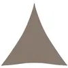 Image de vidaXL Voile de parasol Tissu Oxford triangulaire 5x5x5 m Taupe