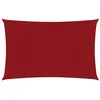 Image de vidaXL Voile de parasol tissu oxford rectangulaire 2x4,5 m rouge
