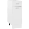 Image de Armoire de plancher à tiroir Blanc 30x46x81,5cm Bois ingénierie