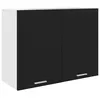 Image de Armoire suspendue Noir 80x31x60 cm Bois d’ingénierie