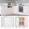 Image de vidaXL Hoekonderkast Lyon 75,5x75,5x81,5 cm bewerkt hout wit802489