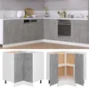 Image de vidaXL Hoekonderkast Lyon 75,5x75,5x81,5 cm bewerkt hout betongrijs802493