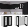 Image de Armoire en verre suspendue Noir 60x31x60 cm Bois d ingénierie