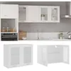 Image de Armoire en verre suspendue Blanc 80x31x60 cm Bois d ingénierie