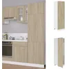 Image de vidaXL Armoire de réfrigérateur Chêne sonoma 60x57x207 cm Aggloméré