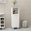 Image de Armoire de salle de bain Blanc 30x30x95 cm Bois d ingénierie