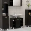 Image de Armoire de salle de bain Noir 60x32x53,5 cm Bois d ingénierie