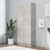 Image de Bibliothèque Gris béton 82,5x30,5x185,5 cm Bois d ingénierie