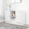 Image de Buffet Blanc 120x30,5x70 cm Bois d ingénierie
