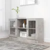 Image de Armoire à vitrine Gris béton 120x30,5x70 cm Bois d'ingénierie