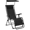 Image de Chaise pliable de terrasse Textilène Noir