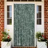 Image de Moustiquaire Vert et blanc 90x220 cm Chenille