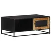 Image de Table basse 90x50x35 cm Bois de manguier brut