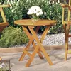 Image de Table de bistro Ø46x47 cm Bois d acacia massif
