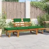 Image de vidaXL Tuinbank met kussens 2-in-1 190 cm massief acaciahout312121