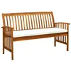 Image de vidaXL Tuinbank met kussen 147 cm massief acaciahout312134